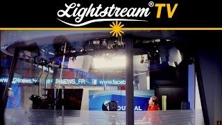 Reflected light in TV studio