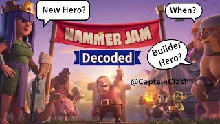 HammerJam Decoded - Clash of Clans -  When is HammerJam? Who Stole the Hammer? New Hero?