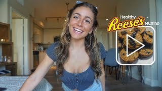 Healthy "Reese's" Muffins