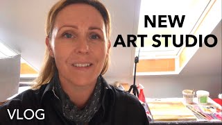 New Art Studio, Artist Retreat on a Shoestring Budget. Artist VLOG | Ep.5