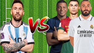 Messi🆚Ronaldo-Mbappe-benzima