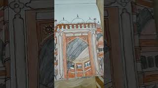 buland darwaza drawing!😍 #drawing #shortsvideo #@neerurana880