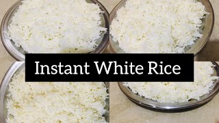 Instant White Rice Recipe | How to Make The Perfect White Rice | Steamed Rice easy white rice