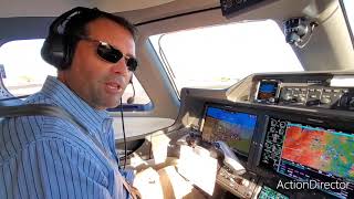 Takeoff and cruise.  Phenom 300 flight part 1