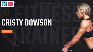 How to Create Personal Fitness Trainer Website In WordPress Using Elementor