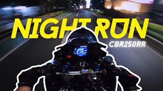 NIGHT RIDE CBR250RR SPORT + (GOPRO HERO 8 MEDIA MOD AUDIO) | DAILY RIDE 21