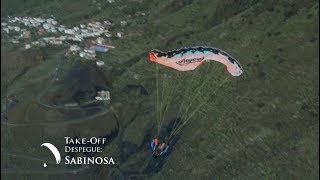 Outflow (fuga). Paragliding El Hierro (with caption)