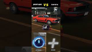 Mustang VS Toyota Race 🤩🤩 #shorts