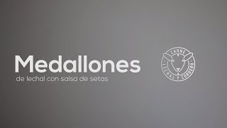 Receta de medallones de lechal con salsa de setas