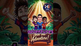 Messi, Ronaldo, and Mbappé’s Epic Forest Adventure #messi #ronaldo #mbappe #shorts