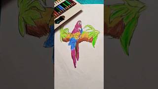 Art of two parrot  🦜#artbyswati #art #colors #youtube  #shorts