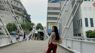 CAVENAGH Bridge Along The Fullerton Court/Hotel(Singapore River) #VVVJalanJalan #SG_Bridges #SHORTS