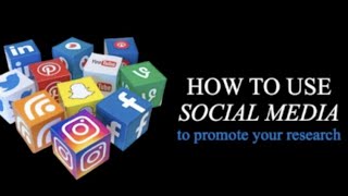 How to use social media to promote your research