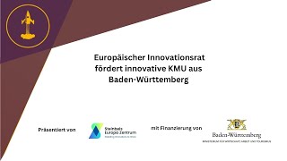 Europäischer Innovationsrat fördert innovative KMU aus Baden-Württemberg | interview mit SciMo GmbH