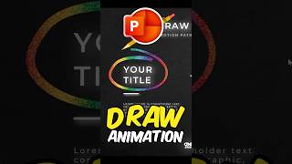 DRAW Animation PowerPoint Tutorial ✨ #powerpoint #tutorial #microsoftambassador