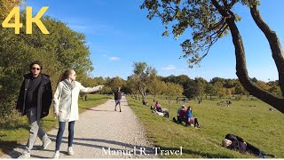 Vienna Walk, Last Warm Autumn Day at Steinhofgründe, Beautiful Recreational Area, ASMR