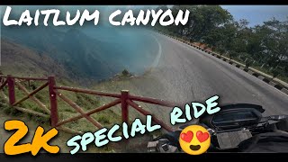 Laitlum canyon 😍 | 2k special ride 🔥| sourav jyoti rider| #assamese