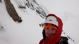 Aladdin's Couloir winter climb