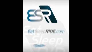 EatSleepRIDE logo moving fast - because motorcycles are addictive