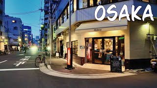 大阪なんばから梅田へ夕暮れ時の散歩・4K HDR・なんば〜肥後橋〜堂島〜梅田