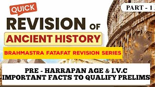 PRE HARAPPAN AGE & IVC FACTS | Complete Ancient History | Fatafat Revision SERIES lUPSC CSE/IAS 2021