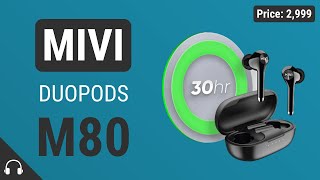 MIVI DUOPODS M80 REVIEW TRULY WIRELESS EARBUDS | Best Earbuds 2020 India | #HV