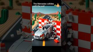 Lego Mercedes Car drives into a Wall #shorts