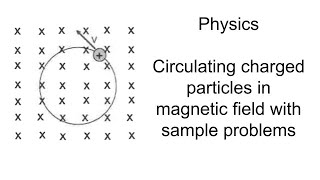 Circulating charged particles in a magnetic field - Physics