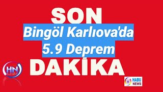 Son dakika: Bingöl Karlıova da 5.9 büyüklüğünde deprem Meydana geldi | Haberler Son Dakika