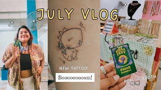 July Vlog✨ Pop Up Booth at Nusafest and i got a tattoo!