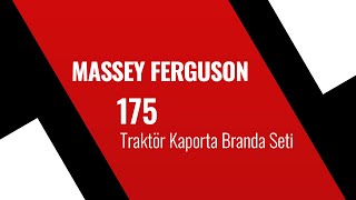 MASSEY FERGUSON 175 Traktör Branda Seti