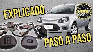 COMO instalar ALZACRISTALES ELECTRICOS FORD KA mod 1996 al 2016 - FOSCHI