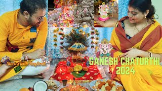 Happy Ganesh Chaturthi 2024 🙏🙏| Celebrating Ganesh Puja first time together l  Bappa Morya | Ganesha