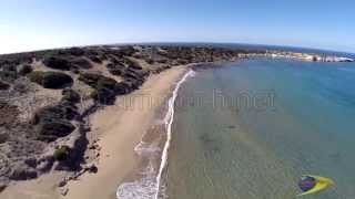 Lara beach in Akamas where sea turtles lay their eggs in Paphos by Cyprus from Above and Oramatech