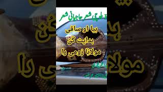 بیا او ساقی هدایت کُن مولانائے رُومی را۔ #baloch #balochisuroz #مولانارومی #فارسی