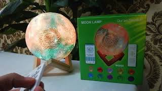 Galaxy Moon Lamp With RGB Color, Full Quran Pak Audio & Many More / 3D #lights / #Omi Qari