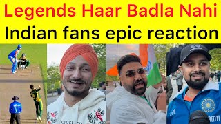 Pak beat India Legends 🛑 Indian fans epic reaction and argument wth Ejaz Wasim Bakhri at Birmingham