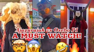 Try not to laugh😂 Ajagurajah vs OseboTheZaraman Fashion Batt|e Part 1  #ajagurajah #osebothezaraman