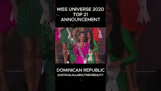 Miss Universe 2020 Top 21 Announcement HD #missuniverse #missuniverso #allaboutnewbeauty