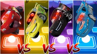 🏎 Top Car : Lightning McQuee 🆚️  Cruz Ramirez 🆚️ Tow Mater 🆚️ Miss Fritter Coffin Dance Song Meme ||