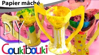 DIY Coup des champions en papier mâché | activité artistique pour enfant -  How to Make ?