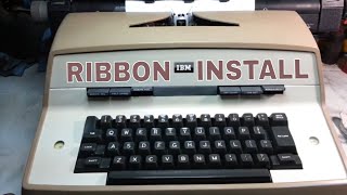 IBM D Model Typewriter Ribbon Install, Margin Setting, Platen Removal, Carbon T-45,