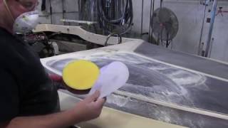 Jet Boat - Sanding Crows feet Cracking and Removing Interior