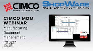 Cimco MDM Webinar