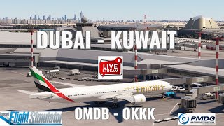 DUBAI - KUWAIT | EMIRATES Flt#UAE855 | GCC Virtual Airlines Real Flight Schedule |MSFS2020 | PART2