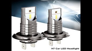 2PCS LED Xenon H7 Car Headlights Bulb 12V 55W 6000K 12000LM Lights