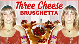 CreamyThree Cheese Bruschetta