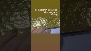 Radiator foil bubble, easy install with magnets #heater #insulation #packaging #madeinchina