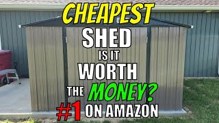 CHEAPEST DIY Outdoor Storage Shed | Patiowell Metal Garden Shed