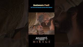 Assassinate Fazil Assassin's Creed Mirage #shorts #assassinscreed